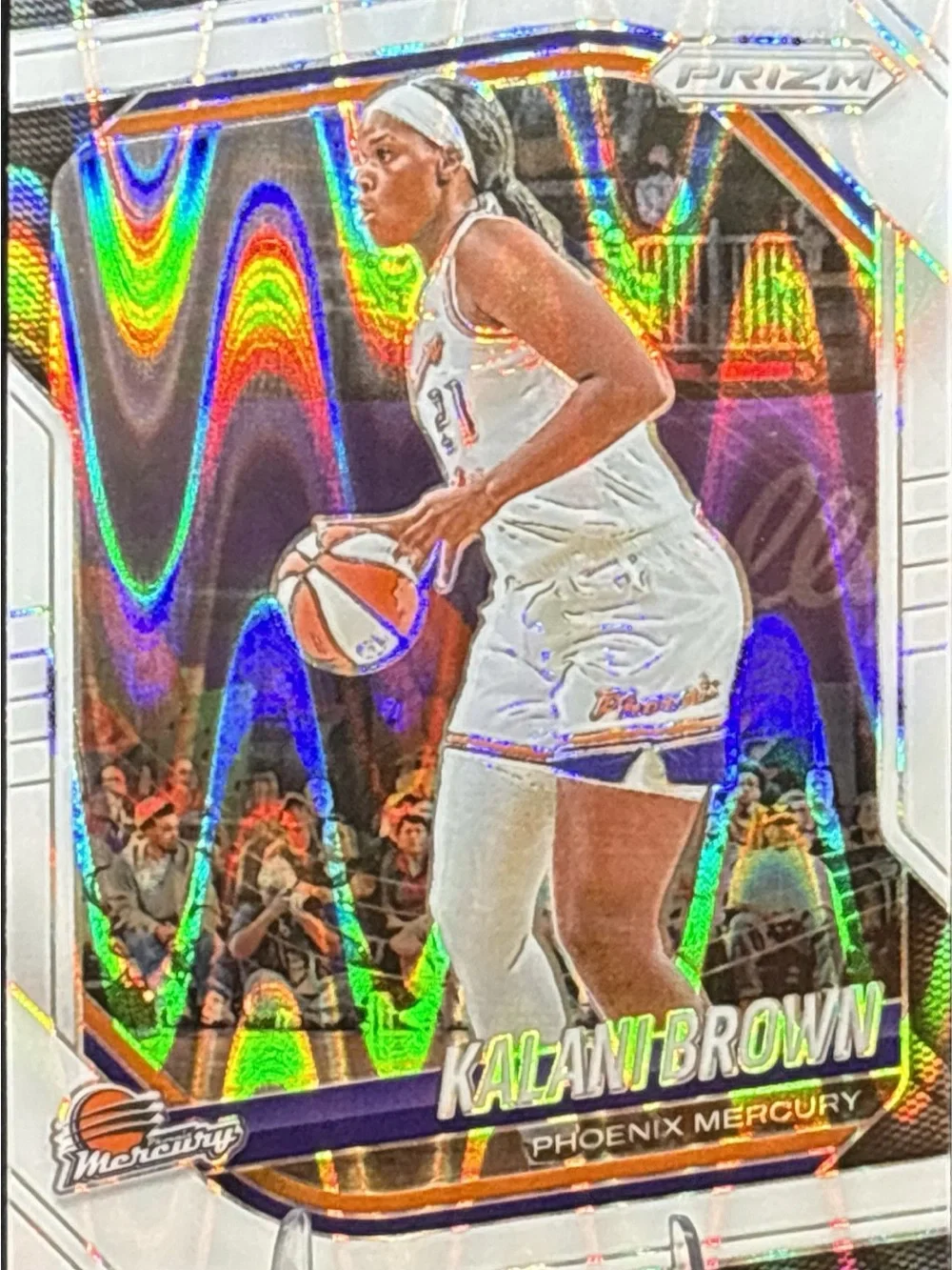 Panini Prizm Phoenix Mercury Kalani Brown Basketball Card Refractor